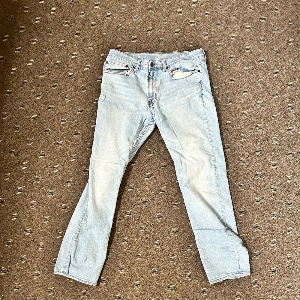 Goodfellow Men's 36×30 Total Flex Skinny
Blue Denim Jeans Light Wash